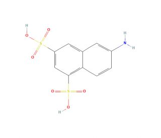 2-Aminonaphthalene-5,7-disulfonic acid (CAS 118-33-2) - chemical structure image