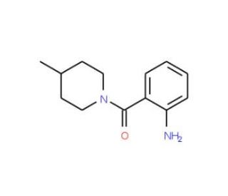 (2-Aminophenyl)(4-methyl-1-piperidinyl)methanone (CAS 401589-03-5) - chemical structure image