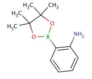 2-Aminophenylboronic acid pinacol ester (CAS 191171-55-8) - chemical structure image