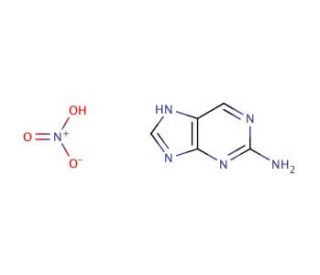 2-Aminopurine nitrate salt (CAS 51-16-1) - chemical structure image