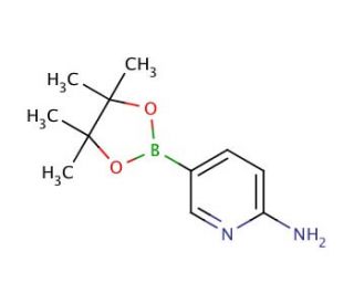 2-Aminopyridine-5-boronic acid pinacol ester (CAS 827614-64-2) - chemical structure image