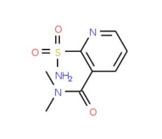 2-(Aminosulfonyl)-N,N-dimethylnicotinamide (CAS 112006-75-4) - chemical structure image