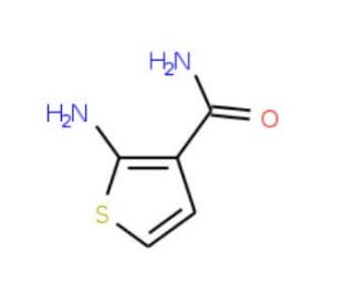 2-Aminothiophene-3-carboxamide (CAS 14080-51-4) - chemical structure image