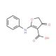 2-anilino-4-oxo-4,5-dihydrofuran-3-carboxylic acid (CAS 58337-23-8) - chemical structure image