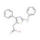 (2-anilino-4-phenyl-1,3-thiazol-5-yl)acetic acid - chemical structure image
