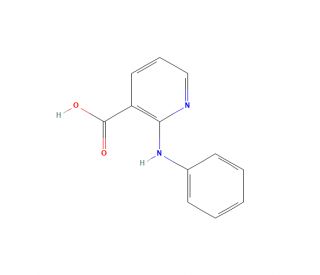 2-Anilinonicotinic acid (CAS 16344-24-4) - chemical structure image