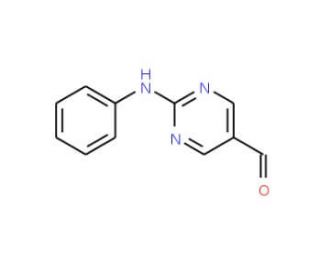 2-Anilinopyrimidine-5-carboxaldehyde (CAS 108002-87-5) - chemical structure image