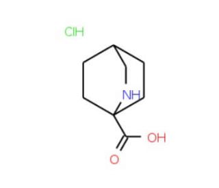 2-azabicyclo[2.2.2]octane-1-carboxylic acid hydrochloride - chemical structure image
