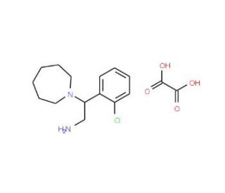 2-Azepan-1-yl-2-(2-chloro-phenyl)-ethylamine0.5 oxalate - chemical structure image