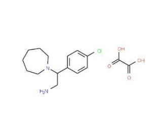 2-Azepan-1-yl-2-(4-chloro-phenyl)-ethylamine0.5 oxalate - chemical structure image