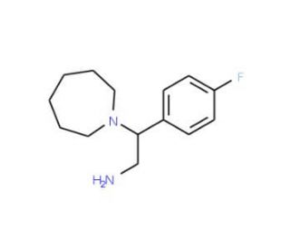 2-Azepan-1-yl-2-(4-fluoro-phenyl)-ethylamine - chemical structure image