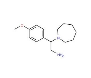 2-Azepan-1-yl-2-(4-methoxy-phenyl)-ethylamine (CAS 879643-87-5) - chemical structure image