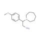 2-Azepan-1-yl-2-(4-methoxy-phenyl)-ethylamine (CAS 879643-87-5) - chemical structure image
