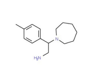 2-Azepan-1-yl-2-p-tolyl-ethylamine - chemical structure image