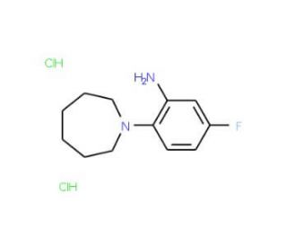 2-Azepan-1-yl-5-fluoro-phenylamine dihydrochloride - chemical structure image
