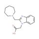 (2-Azepan-1-ylmethyl-benzoimidazol-1-yl)-acetic acid - chemical structure image