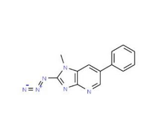 2-Azido-1-methyl-6-phenylimidazo[4,5-b]pyridine (CAS 135577-57-0) - chemical structure image