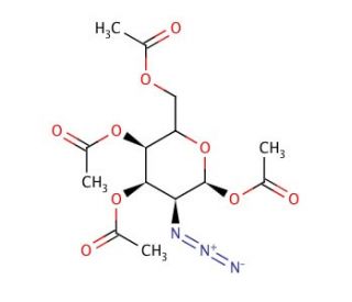 2-Azido-2-deoxy-1,3,4,6-tetra-O-acetyl-D-galactopyranose (CAS 84278-00-2) - chemical structure image