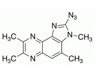2-Azido-3,4,7,8-tetramethyl-3H-imidazo[4,5-f]quinoxaline (CAS 210100-57-5) - chemical structure image