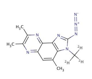 2-Azido-3,4,7,8-tetramethyl-3H-imidazo[4,5-f]quinoxaline-d3 - chemical structure image