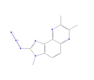2-Azido-3,7,8-trimethyl-3H-imidazo[4,5-f]quinoxaline (CAS 210100-59-7) - chemical structure image
