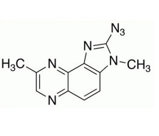 2-Azido-3,8-dimethylimidazo[4,5-f]quinoxaline (CAS 120018-43-1) - chemical structure image