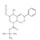 2-Azido-4,6-O-benzylidene-N-(t-Boc)-1,2,5-trideoxy-1,5-imino-D-glucitol (CAS 133697-23-1) - chemical structure image