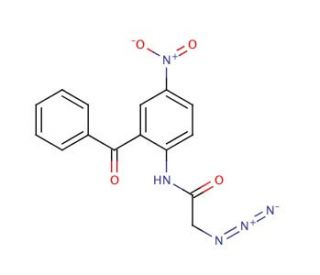 2-Azido-N-(2-benzoyl-4-nitrophenyl)acetamide (CAS 58077-08-0) - chemical structure image