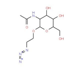 2-Azidoethyl 2-Acetamido-2-deoxy-beta-D-glucopyranoside (CAS 142072-12-6) - chemical structure image