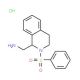 [2-(benzenesulfonyl)-1,2,3,4-tetrahydroisoquinolin-1-yl]methanamine hydrochloride - chemical structure image