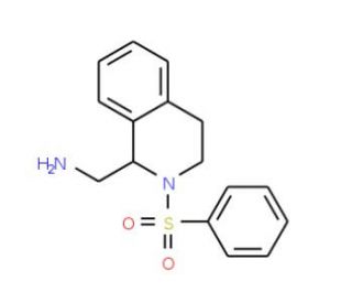 [2-(benzenesulfonyl)-1,2,3,4-tetrahydroisoquinolin-1-yl]methanamine - chemical structure image