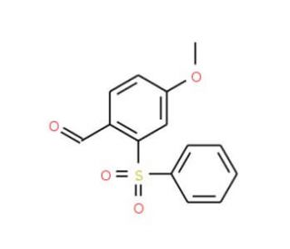2-Benzenesulfonyl-4-methoxybenzaldehyde - chemical structure image