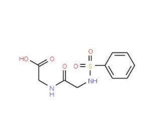 (2-Benzenesulfonylamino-acetylamino)acetic acid (CAS 389070-77-3) - chemical structure image