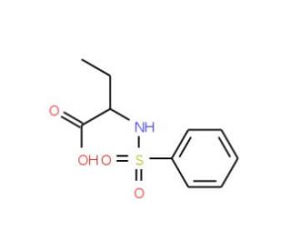 2-Benzenesulfonylamino-butyric acid - chemical structure image
