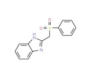 2-Benzenesulfonylmethyl-1H-benzoimidazole (CAS 21094-70-2) - chemical structure image