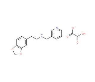 (2-Benzo[1,3]dioxol-5-yl-ethyl)pyridin-3-yl-methylamine oxalate - chemical structure image