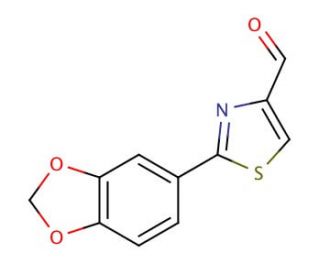2-Benzo[1,3]dioxol-5-yl-thiazole-4-carbaldehyde (CAS 885278-54-6) - chemical structure image