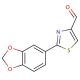 2-Benzo[1,3]dioxol-5-yl-thiazole-4-carbaldehyde (CAS 885278-54-6) - chemical structure image