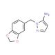 2-Benzo[1,3]dioxol-5-ylmethyl-2H-pyrazol-3-ylamine - chemical structure image