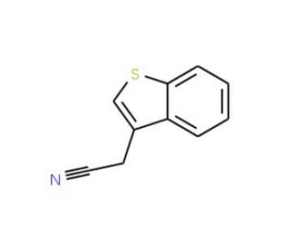 2-Benzo[b]thiophen-3-ylacetonitrile (CAS 3216-48-6) - chemical structure image