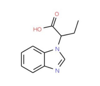 2-Benzoimidazol-1-yl-butyric acid - chemical structure image