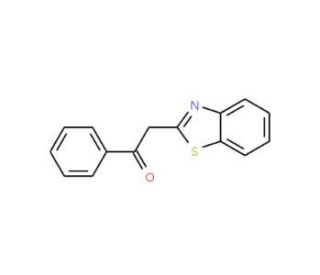 2-Benzothiazol-2-yl-1-phenyl-ethanone (CAS 56071-71-7) - chemical structure image