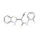 2-Benzothiazol-2-yl-3-(2-fluoro-phenylamino)-3-mercapto-acrylonitrile - chemical structure image