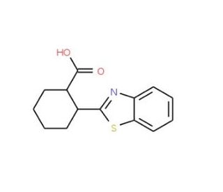2-Benzothiazol-2-yl-cyclohexanecarboxylic acid - chemical structure image