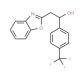2-Benzoxazol-2-yl-1-(4-trifluoromethylphenyl)-ethanol (CAS 502625-50-5) - chemical structure image