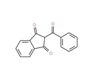 2-Benzoyl-1,3-indanedione (CAS 1785-95-1) - chemical structure image