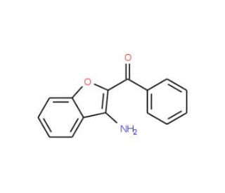 2-benzoyl-1-benzofuran-3-amine (CAS 49615-93-2) - chemical structure image