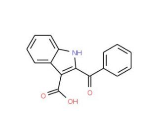 2-Benzoyl-1H-indole-3-carboxylic acid (CAS 74588-82-2) - chemical structure image