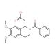 (2-benzoyl-6,7-dimethoxy-1,2,3,4-tetrahydroisoquinolin-1-yl)acetic acid - chemical structure image