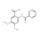 2-(benzoylamino)-4,5-dimethoxybenzoic acid (CAS 31164-95-1) - chemical structure image